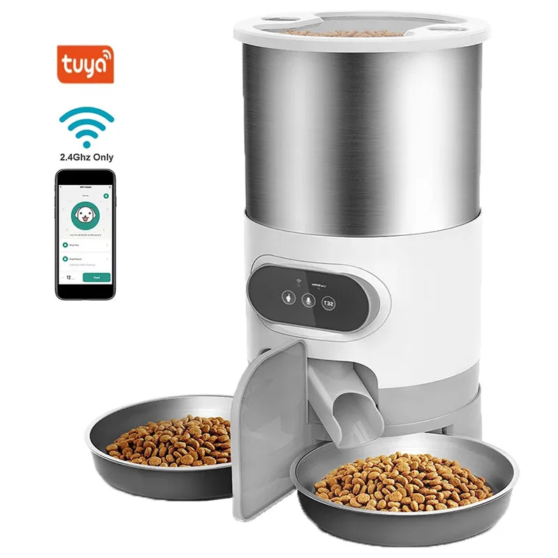 Cat Timing Feeder Smart APP Cat Feeder Stainless