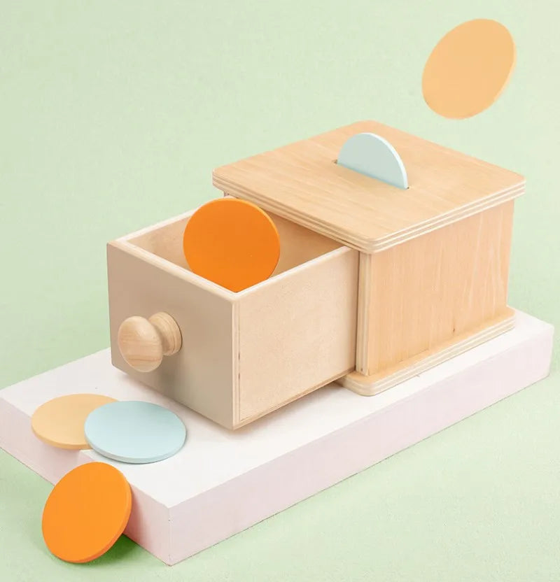 Kid Educational Toy Children Montessori Object Permanence Box