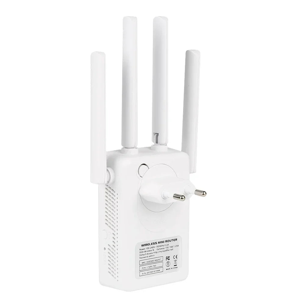 1PC Wireless Repetidor WIFI Repeater 300Mbps Dual Antenna