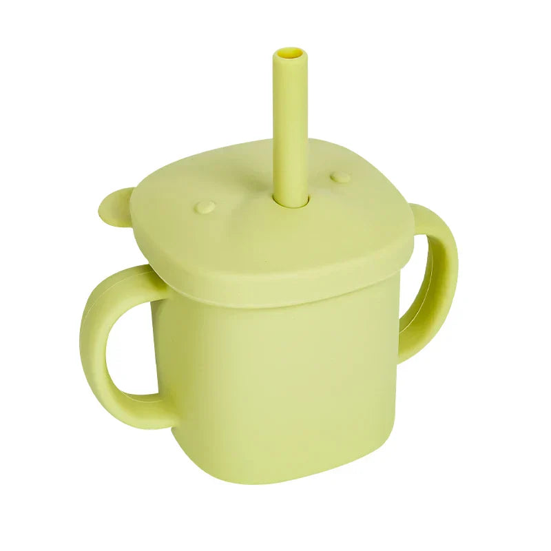 Modabebe Baby Feeding Cups Cute Animal Silicone Straw