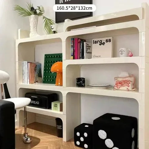 White Modern Bookshelf Bedroom Minimalist Items Unique Office