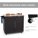 Giantex Kitchen Island Cart Rolling Storage Trolley Cart