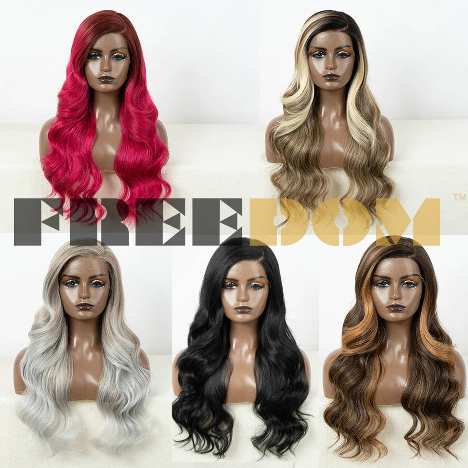 FREEDOM Synthetic Lace Front Wigs for Women C