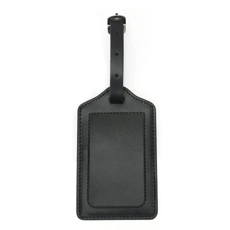 Stylish PU Leather Suitcase Identifier Tag Travel Luggage
