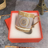 Luxury Brand Ceramic Coffee Cup Tumbler Mug Living