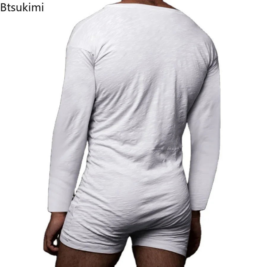 New 2024 Men's Sexy Pajamas Sets Casual One