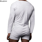 New 2024 Men's Sexy Pajamas Sets Casual One