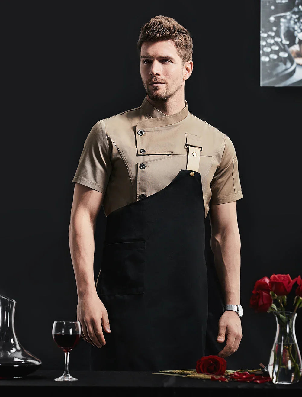 2023 New Chef Clothes Uniform Restaurant Kitchen Cooking