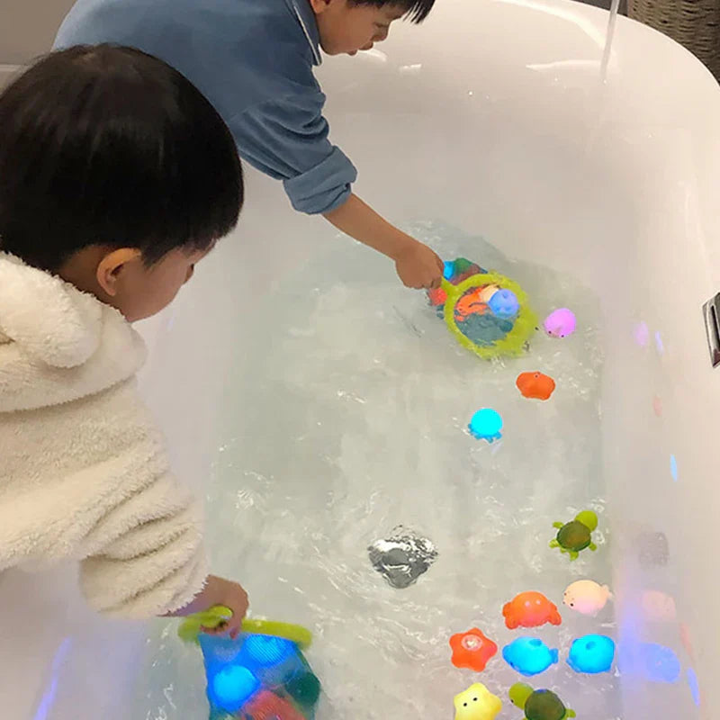 Baby Cute Animals Bath Toy Swimming Water LED
