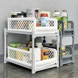 2-Tier Under Sink Organizer Kitchen Drawer Bathroom Storage