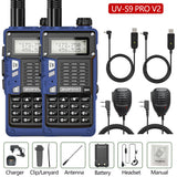 2PCS BaoFeng UV-S9 Pro V2 Walkie Talkie 10KM