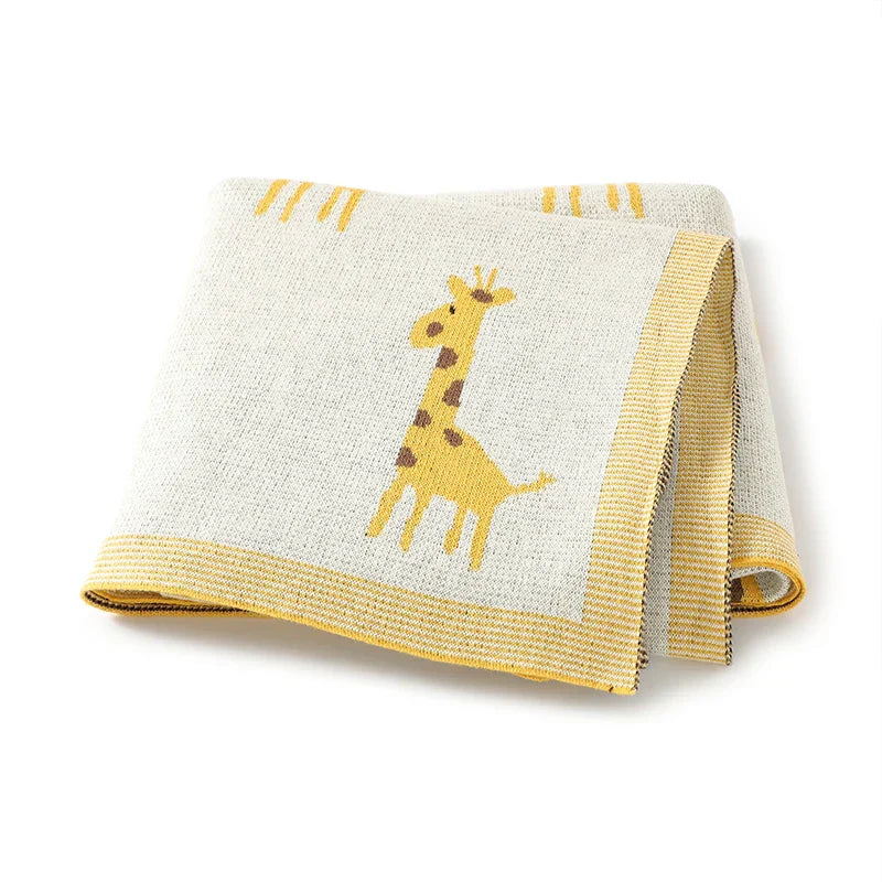 Newborn Baby Blankets Super Soft Knitted Infant Kids
