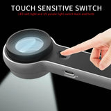 60X Magnifier with UV Light Handheld Illuminated Magnifying