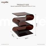 Nordic Transparent Acrylic Personality Bookshelves Living Room Minimalist