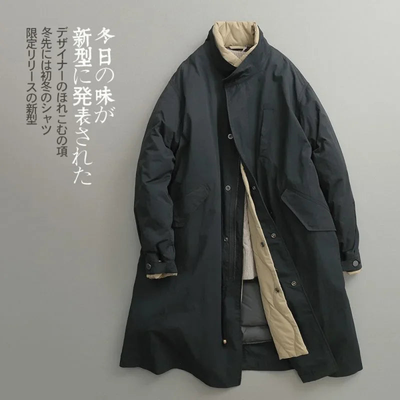 Plus Size Jacket New Winter Japanese Retro Long
