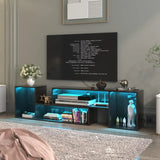 TV Stand, Deformable TV Stand with LED Lights