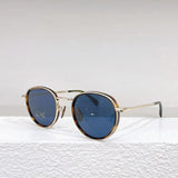 Classical High Street Round Gold Sunglasses 2024 Trend