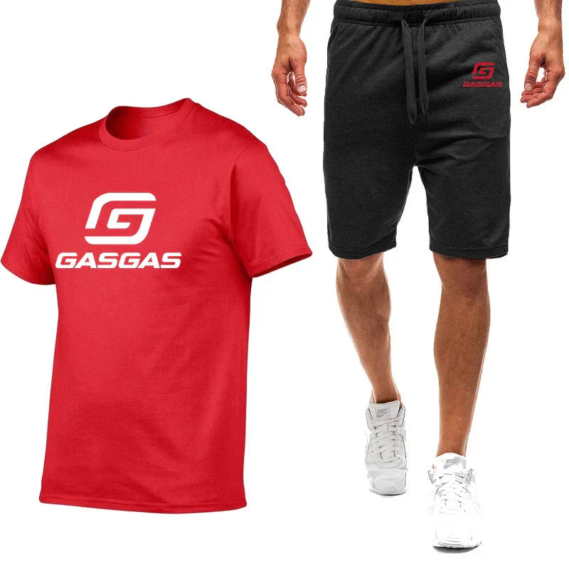 Motorcycles GasGas Summer Men's Sportswear Shorts Set Short