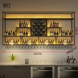 Industrial Display Wine Cabinets Storage Metal Cellar Restaurant