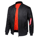New Men's Winter Jacket Men Solid Color Bomber