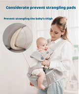 Ergonomic Newborn Baby Carrier With Hipseat Storage Bags