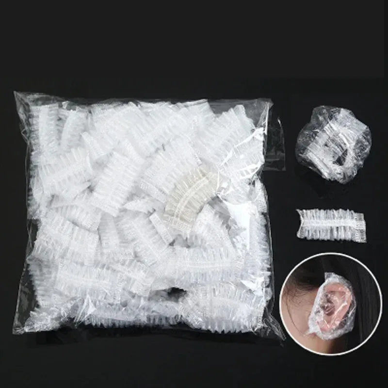 100pcs Disposable Ear Cover Ear Protector for Hair