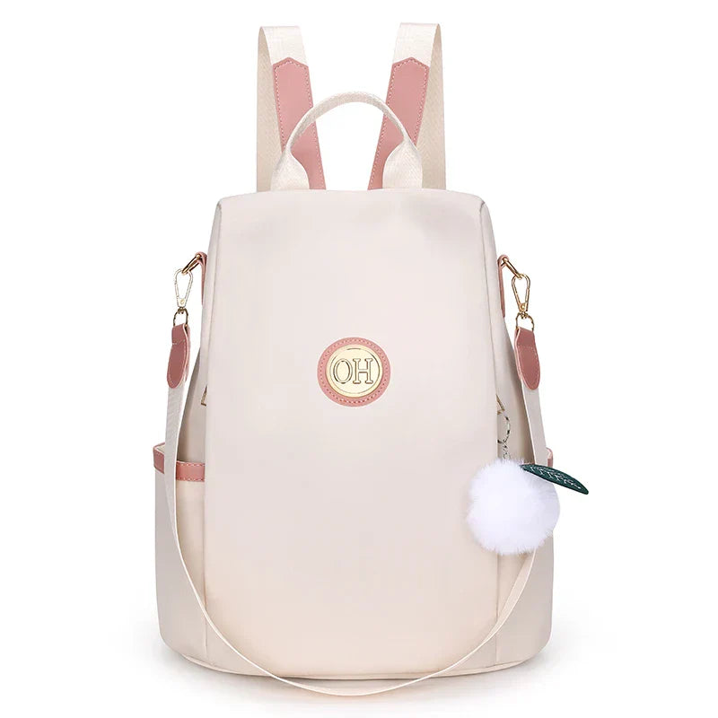 Waterproof Nylon Cloth Women Backpack Fashion Antitheft Shoulder