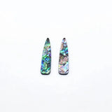 54x12mm 30pcs Acrylic with Shell Drop