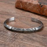 Viking Cuff Bangle, Men Bracelet, Stainless Steel Arrow Celtic Men’s Metal Cuff Bracelet