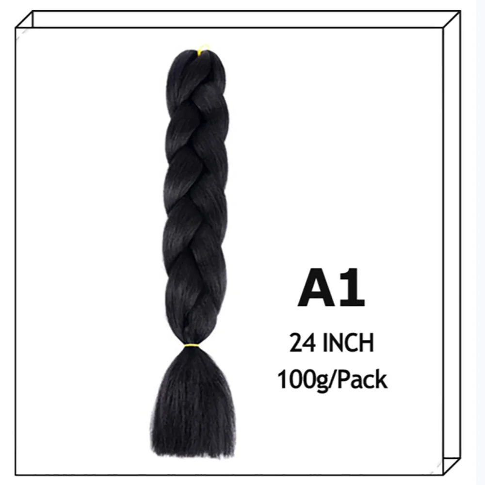 24Inch Synthetic Long Jumbo Ombre Braiding Hair For
