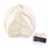 New Women Satin Sleep Night Cap Adjustable Double
