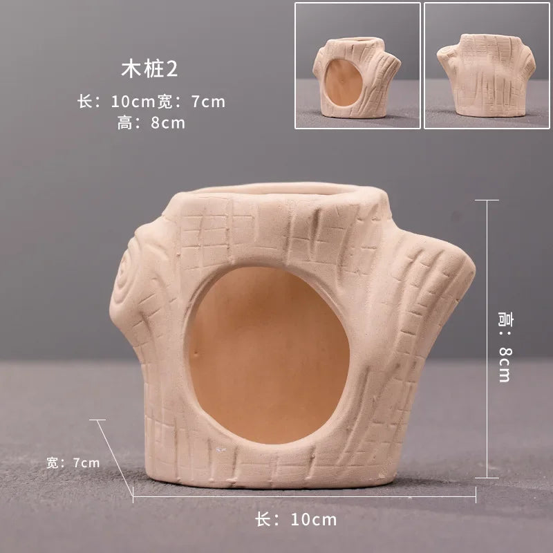 Clay Aquarium Decoration Ceramics Fish Tank Landscaping Shrimp