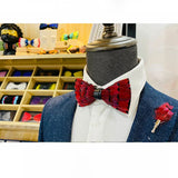 Feather Brooch Bow Tie For Men Women Officiating