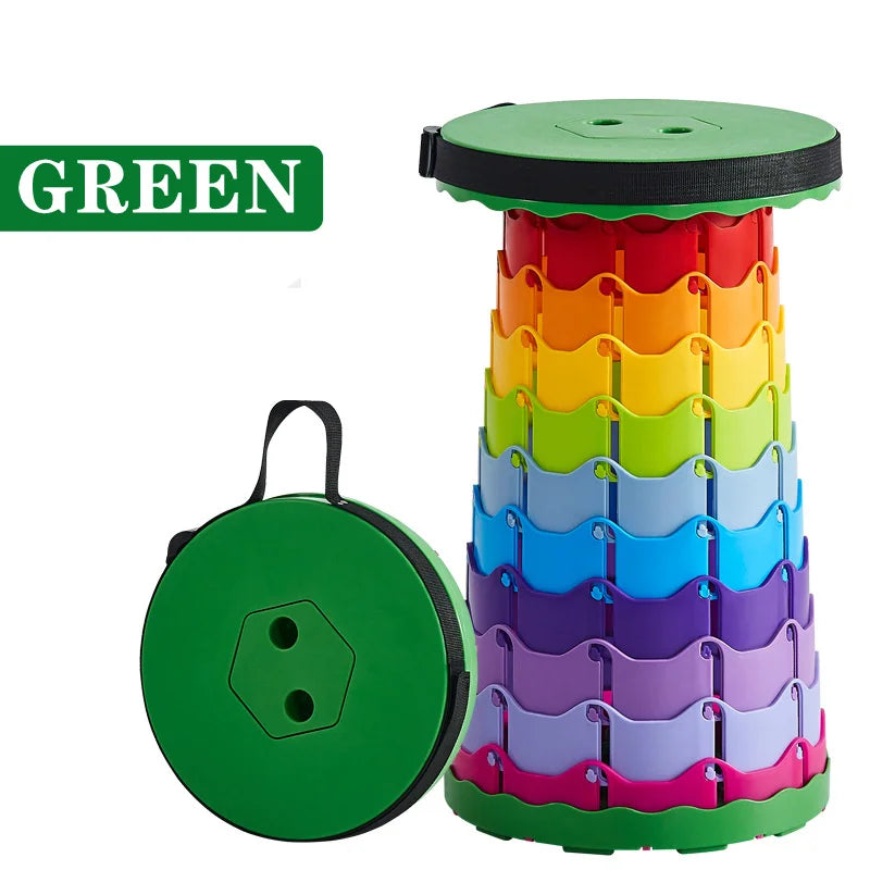 Portable Folding Camping Stools, Outdoor Telescopic Picnic Stools,