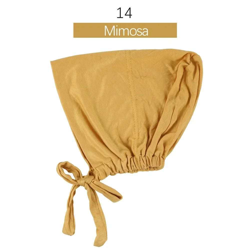 Inner Tie Back Hijab Cap Modal Turban Hat
