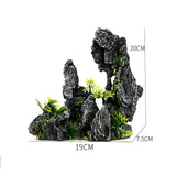 Fish Tank Plant Rockery Multi-style Aquarium Decoration,Resin Artificial