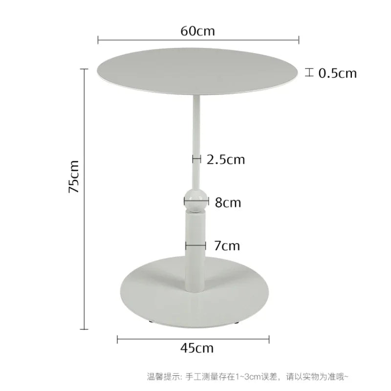 Houselod Nordic Iron Coffee Table Living Room Round