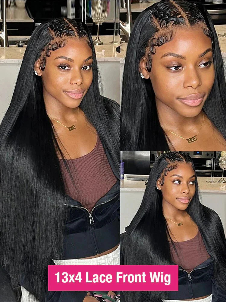 Transparent 13x4 13x6 HD Straight Lace Front Human