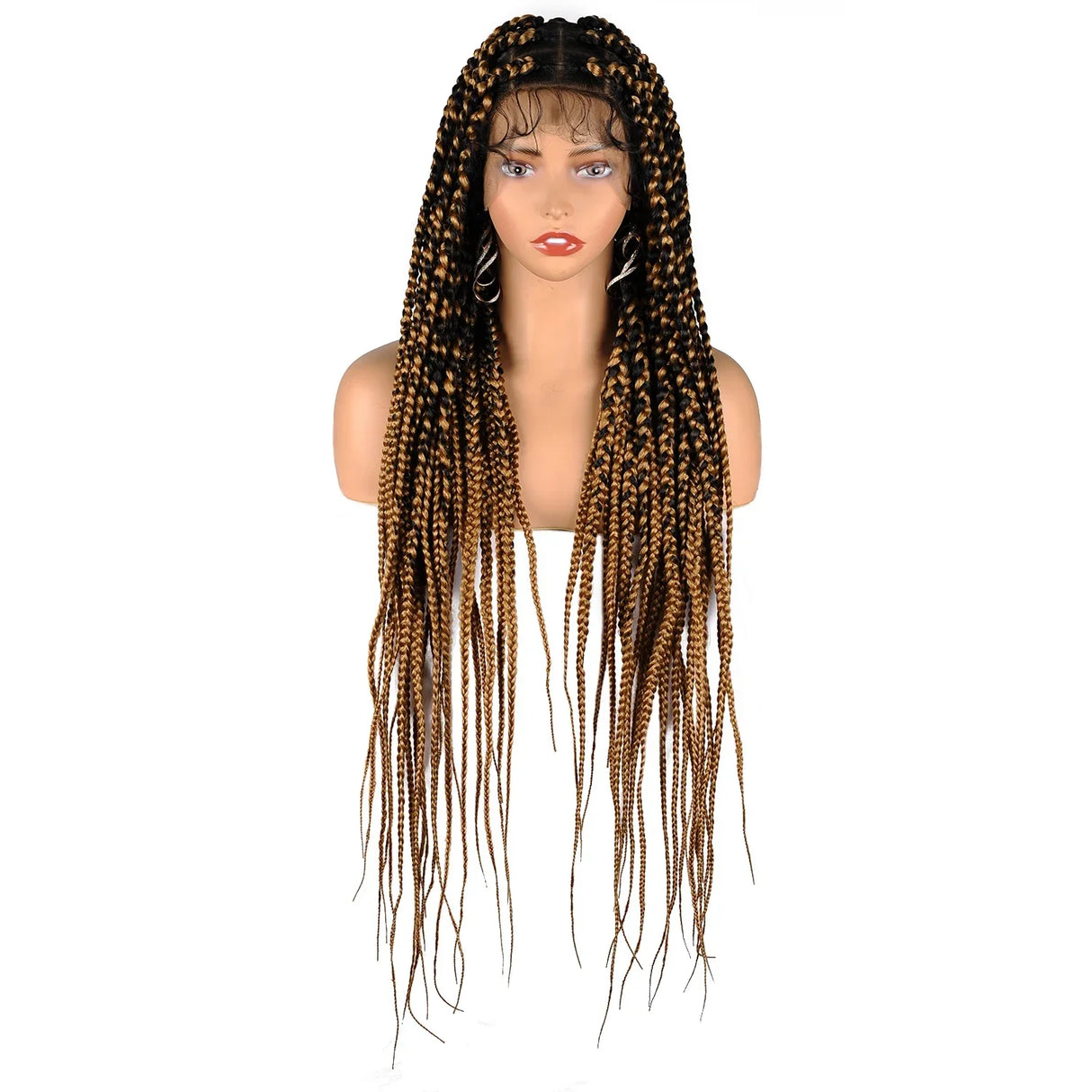 Synthetic Large Box Braided Wigs Jumbo Knotless Full