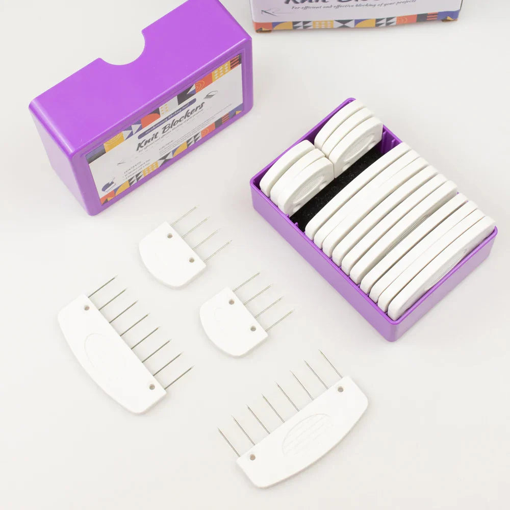 Knit Blockers Set 20 Pcs Stainless Steel Knitting