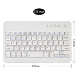 Universal Wireless Bluetooth Keyboard with Leather Case Stand