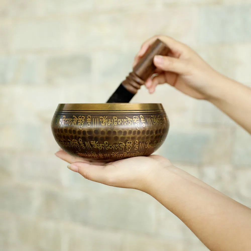 Nepal Handmade Tibetan Bowls Large Brass Singing Bowl