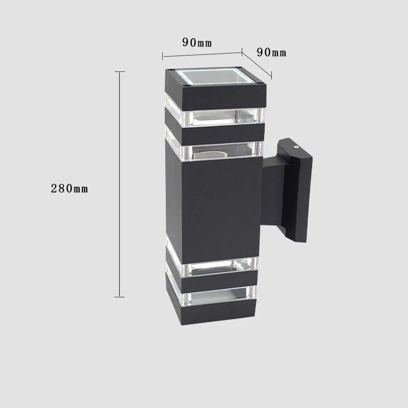 Aluminium Waterproof E27 Wall Lamp Outdoor Up Down