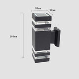 Aluminium Waterproof E27 Wall Lamp Outdoor Up Down
