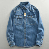 Heavy Duty Denim Shirt for Boys with Loose