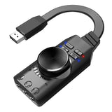 7.1 Channel Sound Card USB Audio Interface Headphone