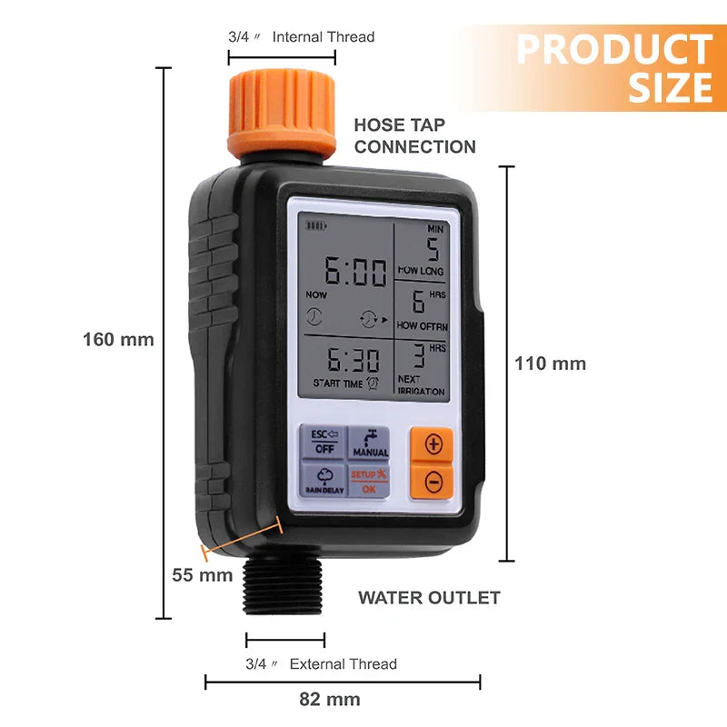 All Days Use Digital Water Timer Outdoor Irrigation