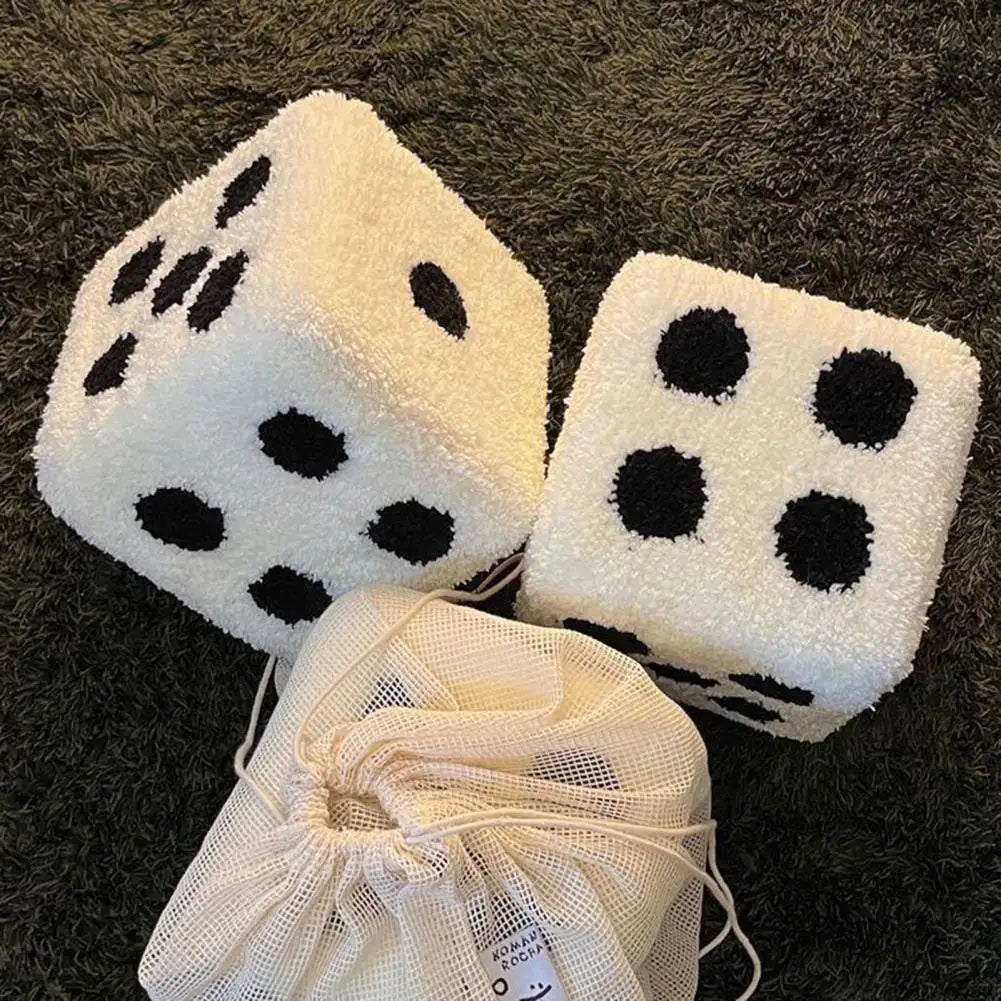 Cubic Imitation Lamb Wool Funny Shoes Stool Bedroom