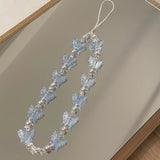 Koeran Colorful Transparent Butterfly Pearl Sweet Moblie Phone