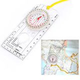 Drawing Scale Compass Navigation Map Reading Ruler Outdoor